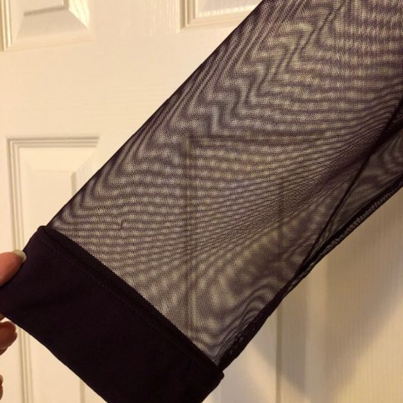 R & M Collection Mesh Topper Jacket Eggplant size 14 - Picture 2 of 6